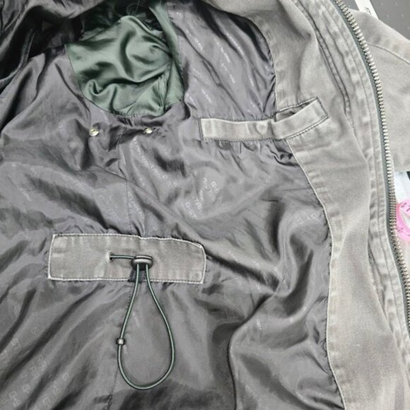 G Star Raw Field Falco Jacket XL Gray Military Utility Cargo Cotton Distressed - Picture 10 of 16